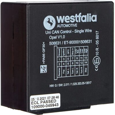 Westfalia Automotive - 900001506631 - Opel - ECU Westfalia Automotive - 900001506631 - Opel - ECU