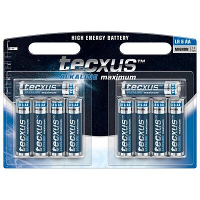 Tecxus LR6 10-BL Alkaline AA Batterie - Langlebig Tecxus LR6 10-BL Alkaline AA Batterie - Langlebig