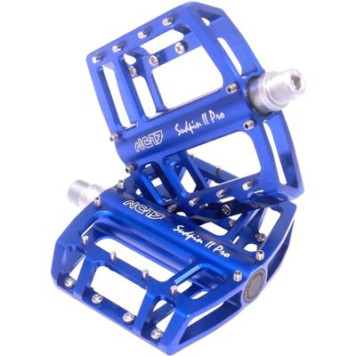 NC-17 Sudpin II Pro BMX Pedaler - Blå - CNC Fræset, Aluminium NC-17 Sudpin II Pro BMX Pedaler - Blå - CNC Fræset, Aluminium