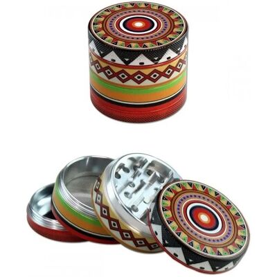 Black Leaf Broyeur - 54 x 46 mm - Totem - Four-part Grinder Black Leaf Broyeur - 54 x 46 mm - Totem - Four-part Grinder