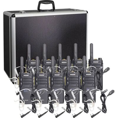 MAAS Elektronik PT-375 KEP-24-VK 10er Set Walkie Talkie - Kommunikation MAAS Elektronik PT-375 KEP-24-VK 10er Set Walkie Talkie - Kommunikation