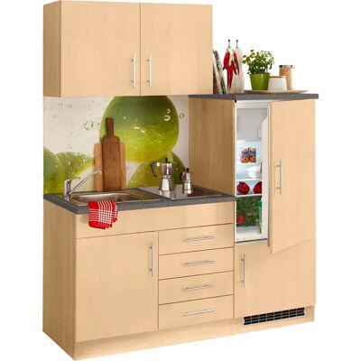 Kochstation KS-Toledo Komplettküchen-Set - 160x60cm, Braun Kochstation KS-Toledo Komplettküchen-Set - 160x60cm, Braun