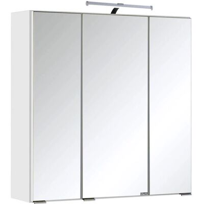 WELLTIME Jaca Spiegelschrank - 3 Türen, LED, 60x64x20cm WELLTIME Jaca Spiegelschrank - 3 Türen, LED, 60x64x20cm