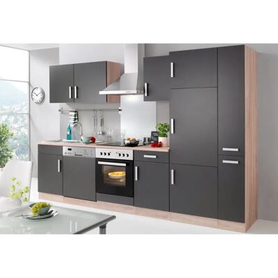Kochstation KS-Toronto - Komplettküchen-Set mit Eiche Sonoma Arbeitsplatte Kochstation KS-Toronto - Komplettküchen-Set mit Eiche Sonoma Arbeitsplatte
