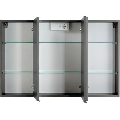 WELLTIME Texas Spiegelschrank - anthrazit WELLTIME Texas Spiegelschrank - anthrazit