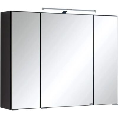 WELLTIME Cardiff Badezimmer-Spiegelschrank - Soft-Close, LED, 3 Glasböden WELLTIME Cardiff Badezimmer-Spiegelschrank - Soft-Close, LED, 3 Glasböden
