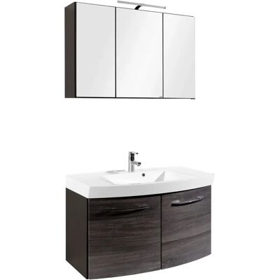 Welltime Florida Grau Badezimmer-Set - Badmöbel Welltime Florida Grau Badezimmer-Set - Badmöbel