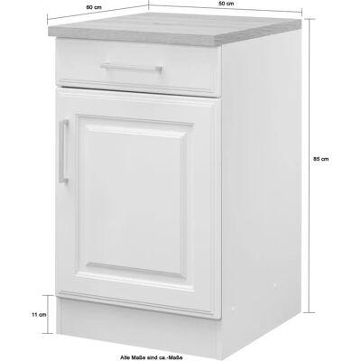 Held Möbel Stockholm Küchenschrank - MDF, 50cm, Weiß Held Möbel Stockholm Küchenschrank - MDF, 50cm, Weiß