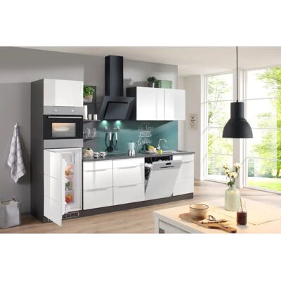 Kochstation KS-Brindisi - 50cm Weiß Hochglanz Unterschrank Kochstation KS-Brindisi - 50cm Weiß Hochglanz Unterschrank