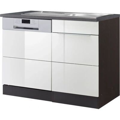 Kochstation KS-Brindisi 110cm Hochglanz Weiß Küchenunterschrank - Küchenunterschrank Kochstation KS-Brindisi 110cm Hochglanz Weiß Küchenunterschrank - Küchenunterschrank
