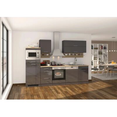 Held Möbel Küchen-Set - 280cm Modular mit Eiche Sonoma Arbeitsplatte Held Möbel Küchen-Set - 280cm Modular mit Eiche Sonoma Arbeitsplatte
