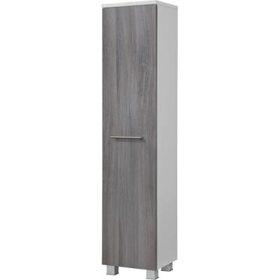 WELLTIME Trento Midischrank - 1 Tür, 4 Einlegeböden - MDF - 130cm hoch WELLTIME Trento Midischrank - 1 Tür, 4 Einlegeböden - MDF - 130cm hoch