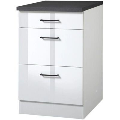 Held Möbel Trier Küchenunterschrank - Weiß Hochglanz, 50x85x60cm Held Möbel Trier Küchenunterschrank - Weiß Hochglanz, 50x85x60cm