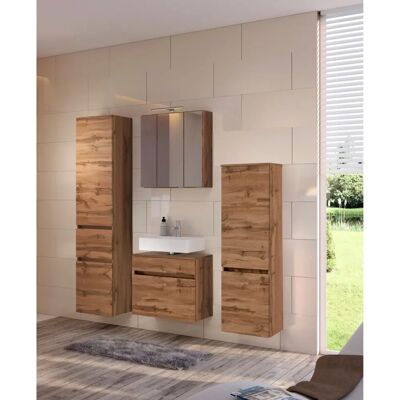 WELLTIME Baabe Midischrank - 2-Türen, 40cm Breit, 130cm Hoch - Badmöbel WELLTIME Baabe Midischrank - 2-Türen, 40cm Breit, 130cm Hoch - Badmöbel