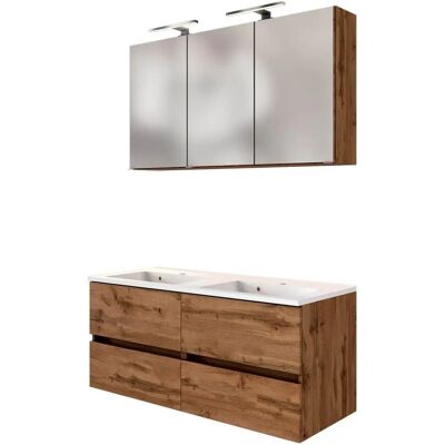 WELLTIME Baabe Badmöbel-Set 120cm Eiche - Bathroom Furniture Set WELLTIME Baabe Badmöbel-Set 120cm Eiche - Bathroom Furniture Set