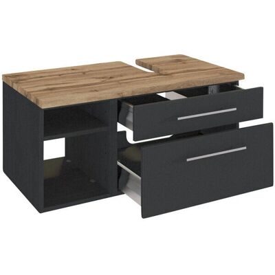 Held Möbel Waschtischunterschrank »Davos«, BxHxT: 90 x 41 x 47 cm - grau Held Möbel Waschtischunterschrank »Davos«, BxHxT: 90 x 41 x 47 cm - grau