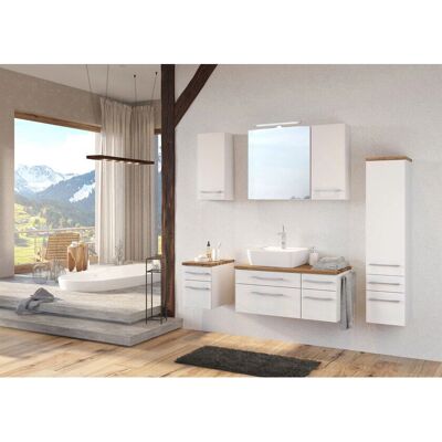Held Möbel - Davos - Weiß - 90x41x47 cm - Bathroom Cabinet Held Möbel - Davos - Weiß - 90x41x47 cm - Bathroom Cabinet