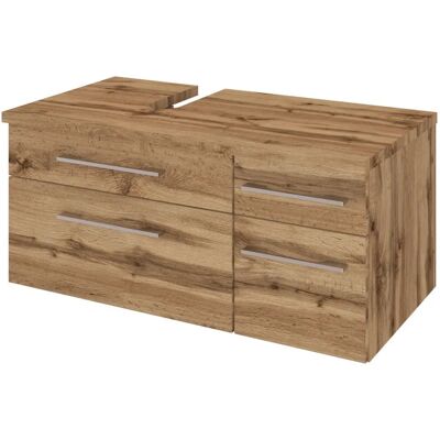 Held Möbel Waschtischunterschrank »Davos«, 90cm, links, bunt Held Möbel Waschtischunterschrank »Davos«, 90cm, links, bunt