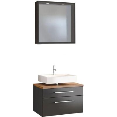 Held Möbel Davos Badezimmer-Set - Grau - 60cm Held Möbel Davos Badezimmer-Set - Grau - 60cm