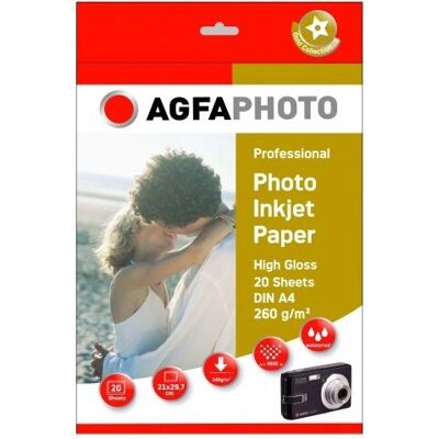 Papier photo AgfaPhoto AP26020A4 - Brillant - A4 - Publicité Papier photo AgfaPhoto AP26020A4 - Brillant - A4 - Publicité
