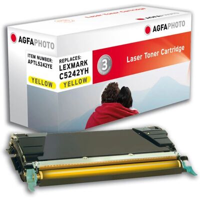 AgfaPhoto - APTL5242YE - Jaune - LexmarkC524 - Toner - Publicité AgfaPhoto - APTL5242YE - Jaune - LexmarkC524 - Toner - Publicité
