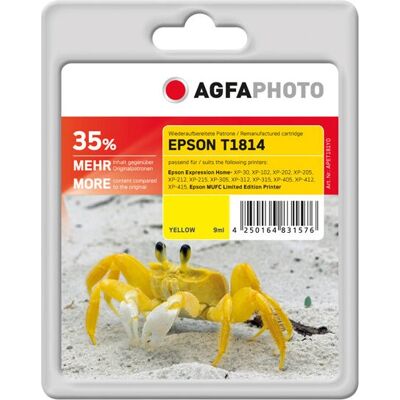 AgfaPhoto APET181YD Gelbe Tintenpatrone - Tintenpatrone AgfaPhoto APET181YD Gelbe Tintenpatrone - Tintenpatrone
