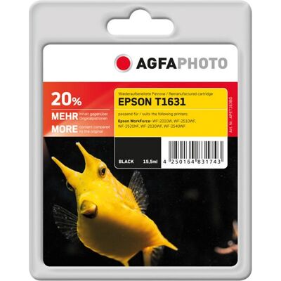 Cartouche d'encre AgfaPhoto APET163BD - Noir - Compatible avec Epson WF Cartouche d'encre AgfaPhoto APET163BD - Noir - Compatible avec Epson WF