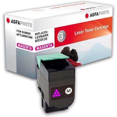 AgfaPhoto APTL800X3ME Tonerpatrone - Kompatibel mit Lexmark Magenta AgfaPhoto APTL800X3ME Tonerpatrone - Kompatibel mit Lexmark Magenta