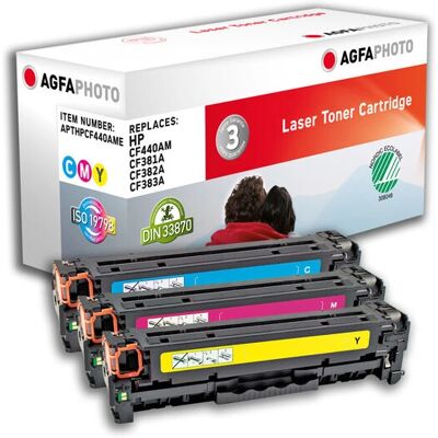 AgfaPhoto APTHPCF440AME Cyan Magenta Gelb Toner - Tonerpatrone AgfaPhoto APTHPCF440AME Cyan Magenta Gelb Toner - Tonerpatrone