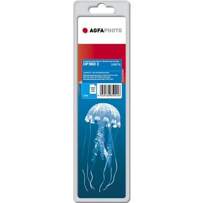 AgfaPhoto APHP980C Cyan Tintenpatrone - Druckerpatrone für HP X585 AgfaPhoto APHP980C Cyan Tintenpatrone - Druckerpatrone für HP X585