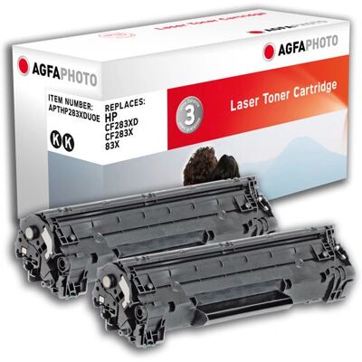 Cartouche de toner AgfaPhoto APTHP283XDUOE - Noir - Publicité Cartouche de toner AgfaPhoto APTHP283XDUOE - Noir - Publicité