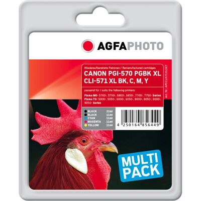 Canon AgfaPhoto Tintenpatronen - 5er Pack - Schwarz, Cyan, Magenta, Gelb Canon AgfaPhoto Tintenpatronen - 5er Pack - Schwarz, Cyan, Magenta, Gelb