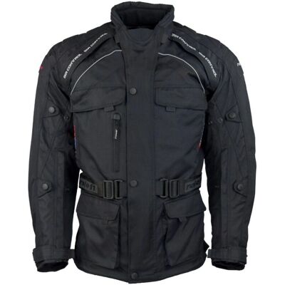 Chaqueta de motocicleta unisex Roleff Liverpool - Impermeable, Reflectante, 4 Bolsillos Chaqueta de motocicleta unisex Roleff Liverpool - Impermeable, Reflectante, 4 Bolsillos