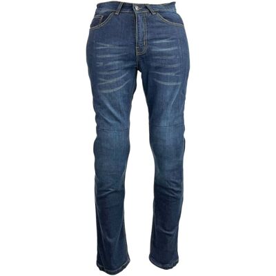 ROLEFF Jean moto bleu - Damen-Motorradjeans avec protection aux genoux et hanches - Publicité ROLEFF Jean moto bleu - Damen-Motorradjeans avec protection aux genoux et hanches - Publicité