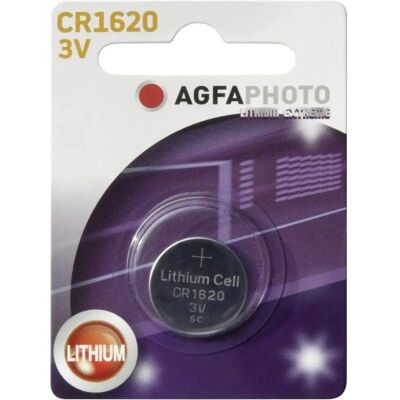 Pile au lithium AgfaPhoto CR1620 - 70mAh - Argent - Type de pile CR1620 - Publicité Pile au lithium AgfaPhoto CR1620 - 70mAh - Argent - Type de pile CR1620 - Publicité