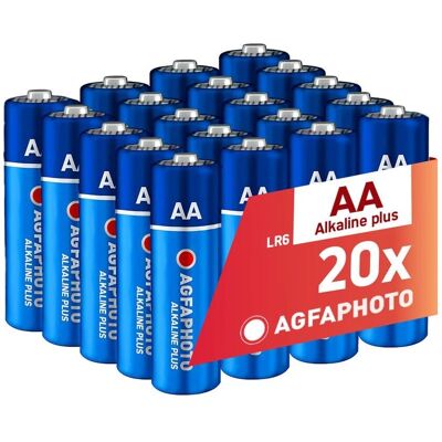 Piles alcalines AgfaPhoto LR6 20 pièces - Piles - Publicité Piles alcalines AgfaPhoto LR6 20 pièces - Piles - Publicité