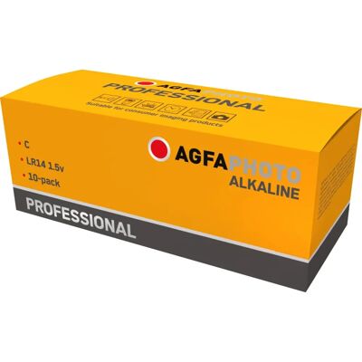 Langlebige AgfaPhoto Profi Baby C Alkali-Batterie - 10er Pack Langlebige AgfaPhoto Profi Baby C Alkali-Batterie - 10er Pack