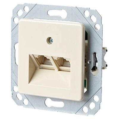 Metz RJ-45 Perleffekt Weiß Anschlussdose - Steckdose Metz RJ-45 Perleffekt Weiß Anschlussdose - Steckdose