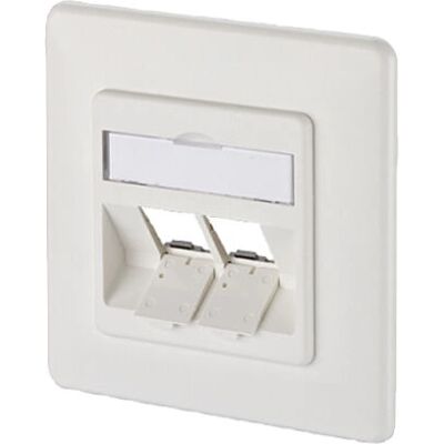 Metzconnect BTR E-Dat Module 8/8(8) Up Empty - Wall Socket - CAT 6 - 2 Ports - White Metzconnect BTR E-Dat Module 8/8(8) Up Empty - Wall Socket - CAT 6 - 2 Ports - White