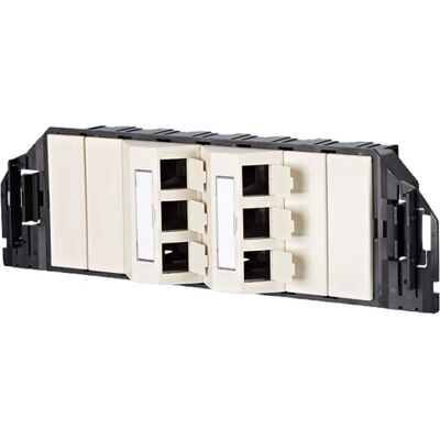 Metzconnect E-Dat Tunnel 6x8(8) Gb3 - 6 Porte Cat6 RJ-45 - Bianco Perla - Connessione di Rete Metzconnect E-Dat Tunnel 6x8(8) Gb3 - 6 Porte Cat6 RJ-45 - Bianco Perla - Connessione di Rete