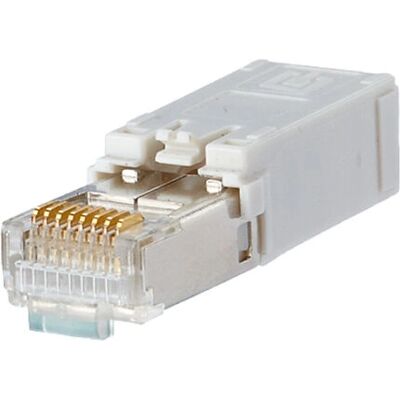 BTR NETCOM 1401500810-I Weiß RJ45 Cat6 Stecker Gerade BTR NETCOM 1401500810-I Weiß RJ45 Cat6 Stecker Gerade