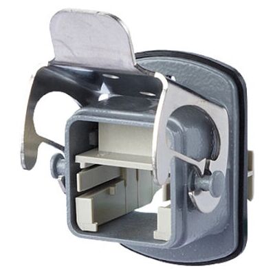 Metz Connect RJ45 IP67 Metallstecker - Flanschgehäuse - Grau Metz Connect RJ45 IP67 Metallstecker - Flanschgehäuse - Grau