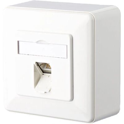 BTR NETCOM 130C370002-I RJ45 Wall Socket - White BTR NETCOM 130C370002-I RJ45 Wall Socket - White