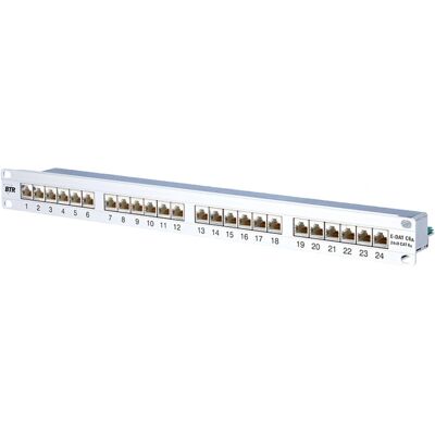 Metz Connect 130855C-E Patch Panel - 24 Ports, Silber, 1U Metz Connect 130855C-E Patch Panel - 24 Ports, Silber, 1U