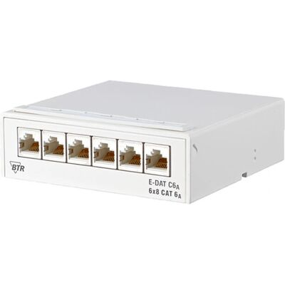 METZ CONNECT 130862-21C-E Patch Panel - 6 Ports, Blanc, Cat6A METZ CONNECT 130862-21C-E Patch Panel - 6 Ports, Blanc, Cat6A