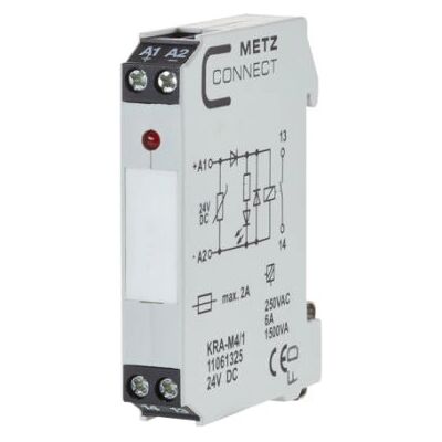 Metz Connect KRA-M4/1 Elektrisk relæ - 230V/AC, 1 NO, IP20 Metz Connect KRA-M4/1 Elektrisk relæ - 230V/AC, 1 NO, IP20