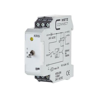 Metz CONNECT KRS-E06 24ACDC Elektrischer Relaisschalter - Weiß Metz CONNECT KRS-E06 24ACDC Elektrischer Relaisschalter - Weiß