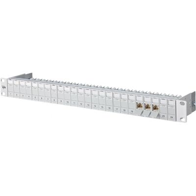 Metz Connect pannello di connessione grigio 130B11P0-E 24 porte Cat6A - Patch Panel Metz Connect pannello di connessione grigio 130B11P0-E 24 porte Cat6A - Patch Panel