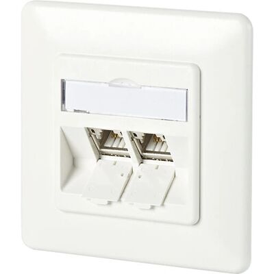 Metz Connect 130B11D21002-E Netzwerkdose Weiß - RJ45, 2 Ports, Kategorie 6A Metz Connect 130B11D21002-E Netzwerkdose Weiß - RJ45, 2 Ports, Kategorie 6A