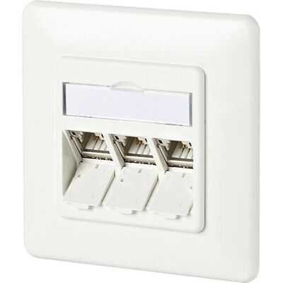 Metz Connect BTR 130B11D31002-E Netzwerkdose - 3 RJ-45 Ports, Weiß Metz Connect BTR 130B11D31002-E Netzwerkdose - 3 RJ-45 Ports, Weiß